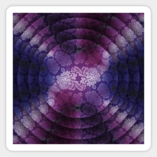 Purple Damask antasy Wallpaper Sticker